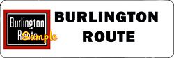 Burlington Route Railroad Clock - T-shirts - Magnets  - Mugs - Decals - Lighters