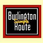 Burlington Route Railroad Clock - T-shirts - Magnets  - Mugs - Decals - Lighters