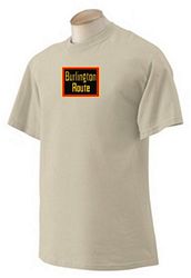 Burlington Route Railroad Clock - T-shirts - Magnets  - Mugs - Decals - Lighters