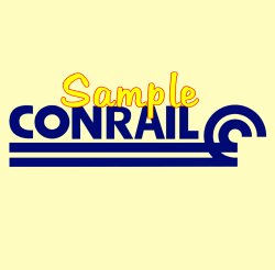 Conrail Railroad Clock - T-shirts - Magnets  - Mugs - Decals - Lighters