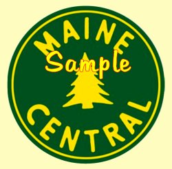 Maine Central Railroad Clock - T-shirts - Magnets  - Mugs - Decals - Lighters