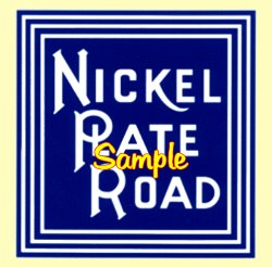 Nickel Plate Railroad Clock - T-shirts - Magnets  - Mugs - Decals - Lighters