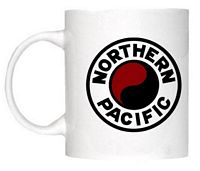 Northern Pacific Railroad Clock - T-shirts - Magnets  - Mugs - Decals - Lighters