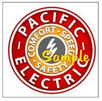 Pacific Electric Railroad T-shirts - Decals - Clocks - Magnets