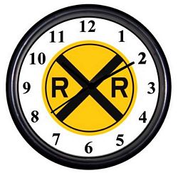 Railroad Crossing T-shirts - Decals - Clocks - Magnets