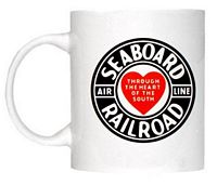 Seaboard Railroad Clock - T-shirts - Magnets  - Mugs - Decals - Lighters