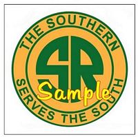 Southern Railroad Clock - T-shirts - Magnets  - Mugs - Decals - Lighters