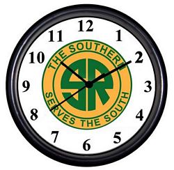 Southern Railroad Clock - T-shirts - Magnets  - Mugs - Decals - Lighters