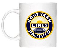 Southern Pacific Railroad Clock - T-shirts - Magnets  - Mugs - Decals - Lighters