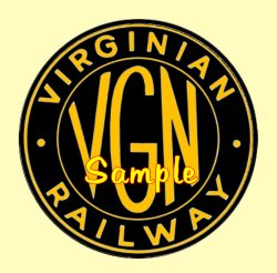 VGN Virginian Railroad Clock - T-shirts - Magnets  - Mugs - Lighters