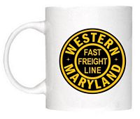 Western Maryland Railroad Clock - T-shirts - Magnets  - Mugs - Lighters